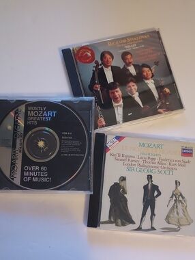 Classical Music Mozart CD Bundle Set Of 3 CDs